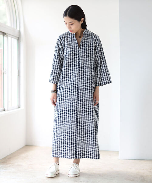 オカモト商店 Fennica 別注 久留米絣 ワンピース ワンピース Fennica フェニカ のファッション通販 Zozotown