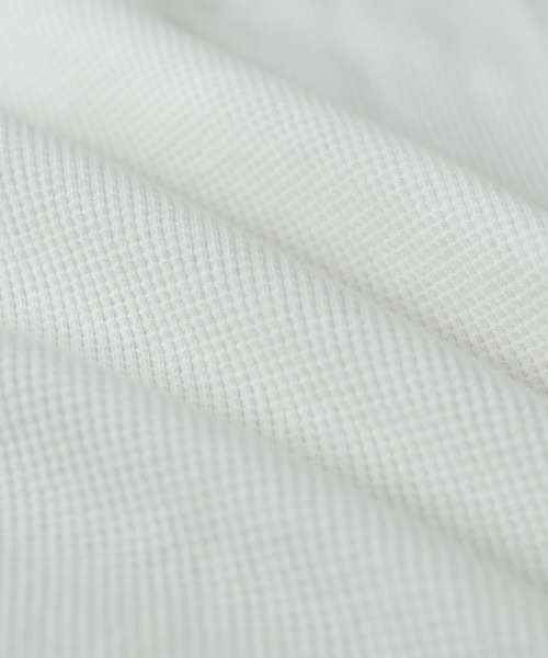 Fashion Letter（ファッションレター）の「Vネックコットンワッフルカットソー（Tシャツ/カットソー・レディース・ブラック/オフホワイト/チャコール・M）」の21枚目の写真