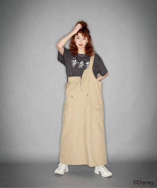 AVIREX(アヴィレックス)の「【直営店限定】AVIREX/MICKEY MOUSE 333 T-SHIRT/ アヴィレックス/ミッキーマウス 333 ティーシャツ(Tシャツ/カットソー・レディース・ホワイト/チャコール・F)」の8枚目の写真