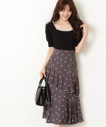 PROPORTION BODY DRESSING | ＜Ｅ＞ティアードドットスカート / 1212227800(スカート)