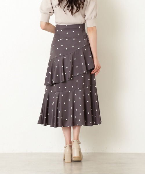 PROPORTION BODY DRESSING(プロポーションボディドレッシング)の「<E>ティアードドットスカート / 1212227800(スカート・レディース・ブラウン/ダークグレー・SMALL/MEDIUM)」の14枚目の写真