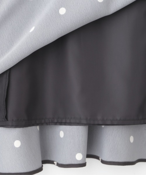 PROPORTION BODY DRESSING(プロポーションボディドレッシング)の「<E>ティアードドットスカート / 1212227800(スカート・レディース・ブラウン/ダークグレー・SMALL/MEDIUM)」の6枚目の写真