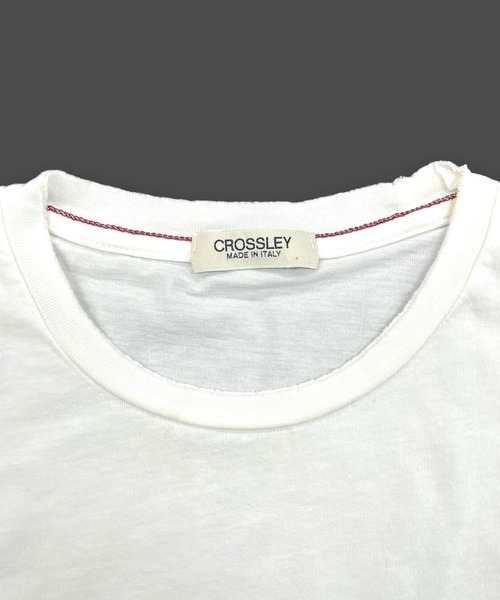 CROSSLEY(クロスリー)の「【CROSSLEY】 MADE IN ITALY クルーネック Tシャツ(Tシャツ/カットソー・メンズ・ホワイト/ネイビー/ピンク/ホワイト系1/ネイビー系/ブラック系1/ブラック・1/2/3)」の10枚目の写真