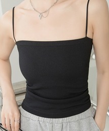 Fun & Daily（ファンアンドデイリー）の「F&D : カップ付き・ベアトップキャミソール（キャミソール）」