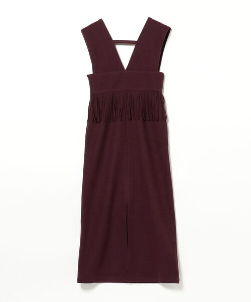 BeAMS DOT（ビームスドット）の「BeAMS DOT / ウエストフリンジ ジャンパースカート（ワンピース・レディース・ブラック/ベージュ/ワイン・FREE）」の21枚目の写真