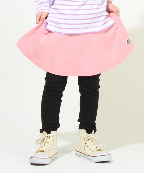 BABYDOLL（ベビードール）の「【プチプラ】通販限定 10分丈スカッツ(無地) 7140K（その他パンツ・キッズ・パープル/ピンク/イエロー/ライトインディゴブルー/バイオレット/ブラック系1/ライトイエロー/ダークブラウン系/ブルー系その他/ピンク系その他/ベビーピンク/ライトピンク/ライトグリーン・140cm/90cm/150cm/80ｃｍ/120cm/130cm/100cm/110cm/90㎝）」の13枚目の写真