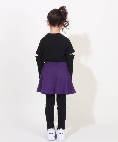 BABYDOLL（ベビードール）の「【プチプラ】通販限定 10分丈スカッツ(無地) 7140K（その他パンツ・キッズ・パープル/ピンク/イエロー/ライトインディゴブルー/バイオレット/ブラック系1/ライトイエロー/ダークブラウン系/ブルー系その他/ピンク系その他/ベビーピンク/ライトピンク/ライトグリーン・140cm/90cm/150cm/80ｃｍ/120cm/130cm/100cm/110cm/90㎝）」の19枚目の写真