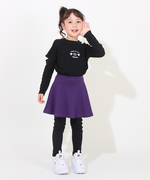 BABYDOLL（ベビードール）の「【プチプラ】通販限定 10分丈スカッツ(無地) 7140K（その他パンツ・キッズ・パープル/ピンク/イエロー/ライトインディゴブルー/バイオレット/ブラック系1/ライトイエロー/ダークブラウン系/ブルー系その他/ピンク系その他/ベビーピンク/ライトピンク/ライトグリーン・140cm/90cm/150cm/80ｃｍ/120cm/130cm/100cm/110cm/90㎝）」の17枚目の写真