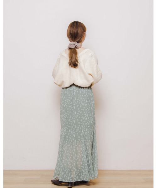 flower(フラワー)の「ケーブルボレロカーディガン(カーディガン/ボレロ・レディース・ブラウン/アイボリー・FREE)」の5枚目の写真