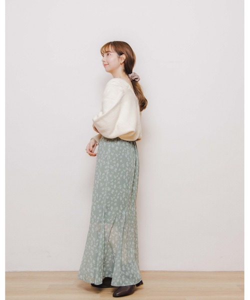 flower(フラワー)の「ケーブルボレロカーディガン(カーディガン/ボレロ・レディース・ブラウン/アイボリー・FREE)」の6枚目の写真