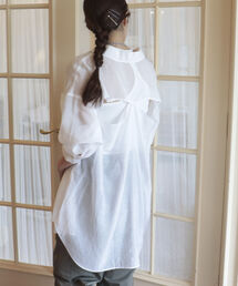 fredy repit | バックスリット シアーシャツ(シャツ/ブラウス)