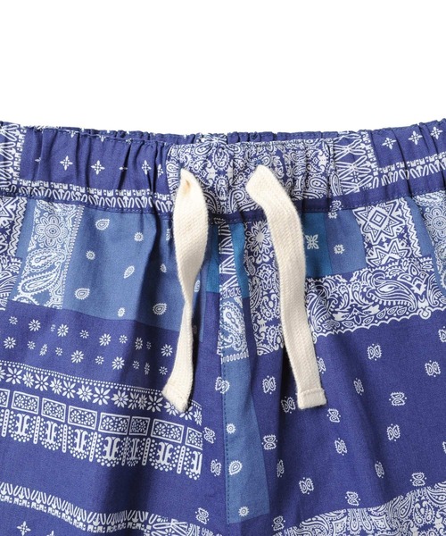 GLAZOS(グラソス)の「総柄ワイドイージーハーフパンツ【セットアップ対応】(その他パンツ・キッズ・カーキ/ブルー・160cm/170cm/140cm/150cm)」の9枚目の写真