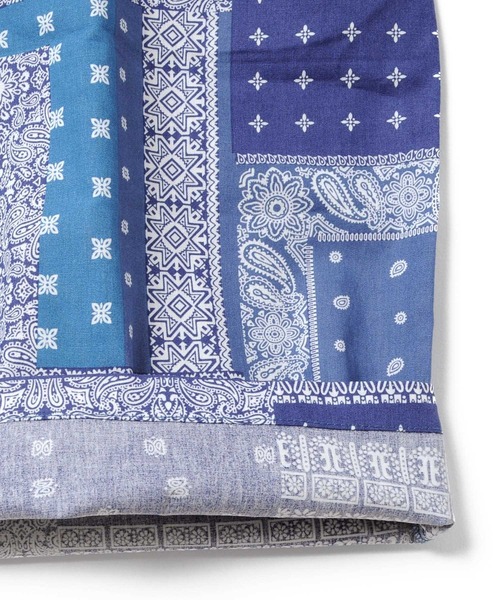 GLAZOS(グラソス)の「総柄ワイドイージーハーフパンツ【セットアップ対応】(その他パンツ・キッズ・カーキ/ブルー・160cm/170cm/140cm/150cm)」の12枚目の写真