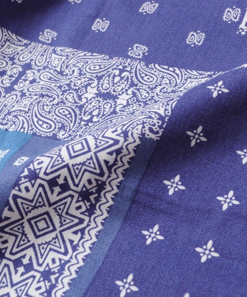 GLAZOS(グラソス)の「総柄ワイドイージーハーフパンツ【セットアップ対応】(その他パンツ・キッズ・カーキ/ブルー・160cm/170cm/140cm/150cm)」の15枚目の写真