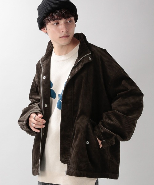 RAGEBLUE（レイジブルー）の「コーデュロイスタンドZIPブルゾン