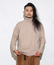 【MADE IN USA】L/S TURTLE NECK POCKET TEE / ロングスリーブ タートルネックポケットT