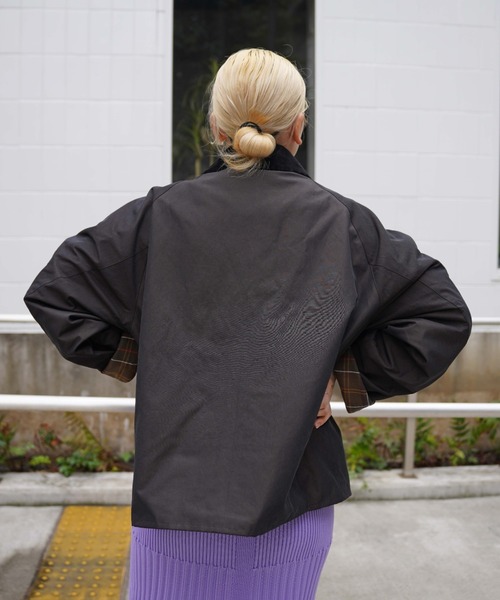 Barbour（バブアー）の「BARBOUR (バブアー) 別注トランスポートジャケット（ブルゾン・レディース・ブラック/セージグリーン・40/38/42/36）」の10枚目の写真