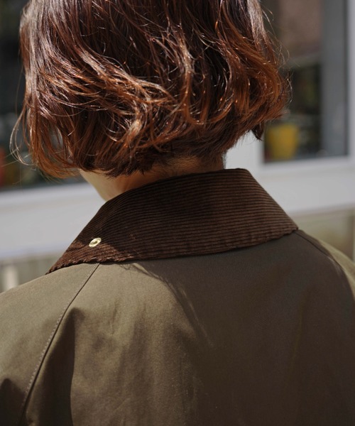 Barbour（バブアー）の「BARBOUR (バブアー) 別注トランスポートジャケット（ブルゾン・レディース・ブラック/セージグリーン・40/38/42/36）」の7枚目の写真