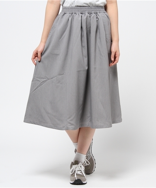 CIAOPANIC（チャオパニック）の「【Ciaopanic】　TRミモレ丈フレアSK（スカート・レディース・グレー/ミント/ネイビー・FREE）」の2枚目の写真