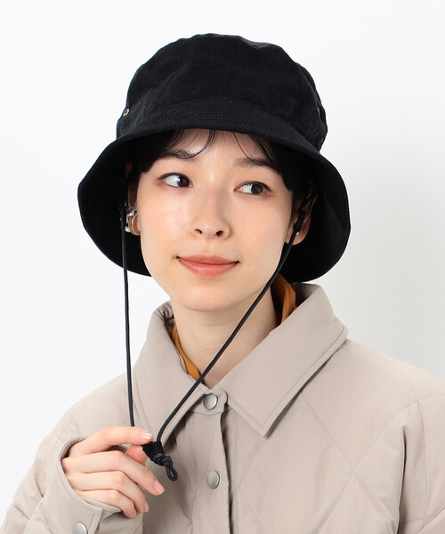ONIGIRI（オニギリ）の「コーデュロイ　バケットハット（ハット・レディース・ベージュ/ブラウン/ブラック・FREE）」の2枚目の写真