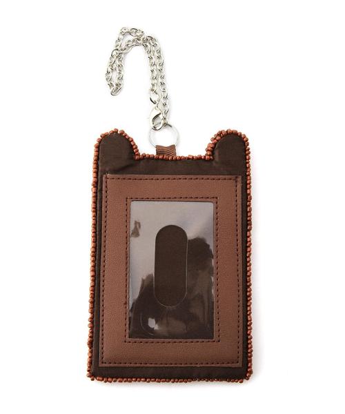 coen（コーエン）の「コーエンベアビーズパスケース（パスケース・ブラック/グレー/ブラウン・フリー）」の7枚目の写真