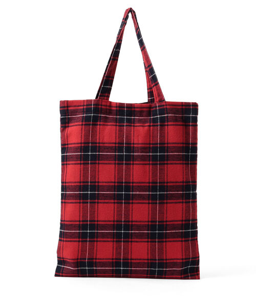 BEAMS JAPAN(ビームス ジャパン)の「BEAMS JAPAN / 播州織 八雲 木彫り熊マーク トート(トートバッグ・メンズ・レッド/グリーン/ネイビー・ONE SIZE)」の9枚目の写真