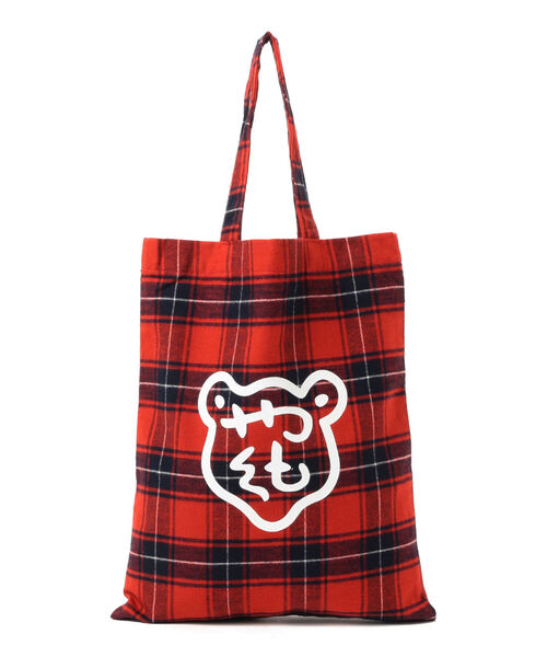 BEAMS JAPAN(ビームス ジャパン)の「BEAMS JAPAN / 播州織 八雲 木彫り熊マーク トート(トートバッグ・メンズ・レッド/グリーン/ネイビー・ONE SIZE)」の13枚目の写真