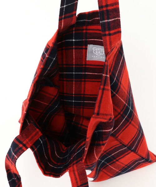 BEAMS JAPAN(ビームス ジャパン)の「BEAMS JAPAN / 播州織 八雲 木彫り熊マーク トート(トートバッグ・メンズ・レッド/グリーン/ネイビー・ONE SIZE)」の20枚目の写真