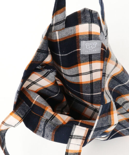BEAMS JAPAN(ビームス ジャパン)の「BEAMS JAPAN / 播州織 八雲 木彫り熊マーク トート(トートバッグ・メンズ・レッド/グリーン/ネイビー・ONE SIZE)」の11枚目の写真