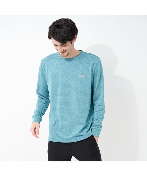 FILA - フィラ Fila Tシャツスコート L セットアップ プリーツ ブルー系 FILA（フィラ）の「FILA/フィラ ロンT 長袖 Tシャツ ロング