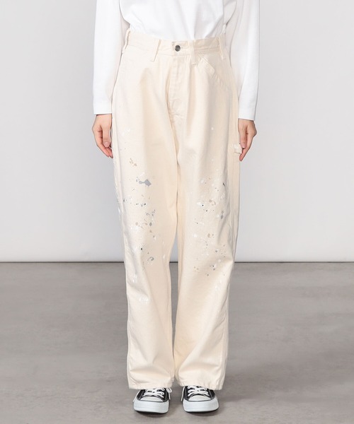 Lee(リー)の「Lee | 〈別注〉デニムペインターパンツ KINARI WOMEN(デニムパンツ・レディース・アイボリー・S/XS)」の4枚目の写真