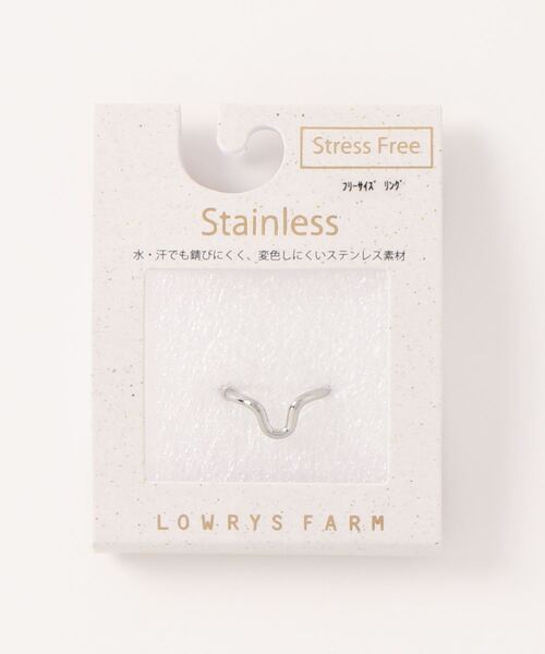 LOWRYS FARM(ローリーズファーム)の「1Pステンレスリング 168401(リング・レディース・シルバー/ゴールド/ゴールド系その他・FREE)」の10枚目の写真