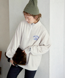 SLOBE IENA | 【Collegiate Pacific】ハーフジップスウェット(スウェット)