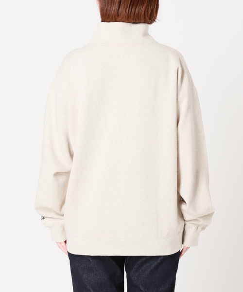 SLOBE IENA（スローブイエナ）の「【Collegiate Pacific】ハーフジップスウェット（スウェット・レディース・グレー/アイボリー・FREE）」の10枚目の写真