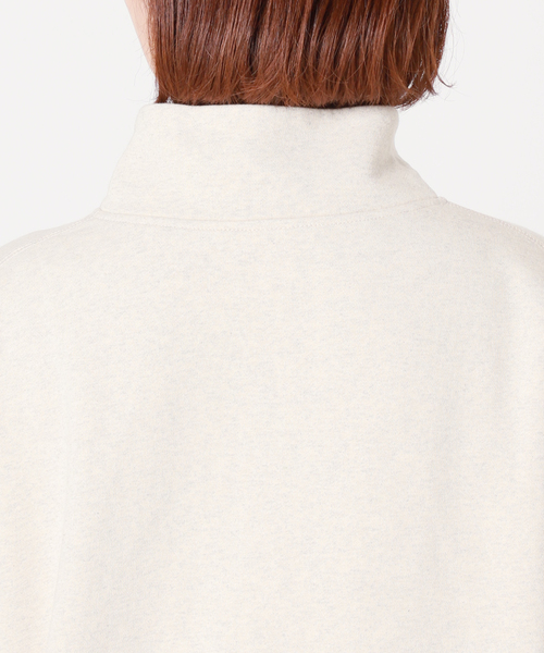 SLOBE IENA（スローブイエナ）の「【Collegiate Pacific】ハーフジップスウェット（スウェット・レディース・グレー/アイボリー・FREE）」の6枚目の写真