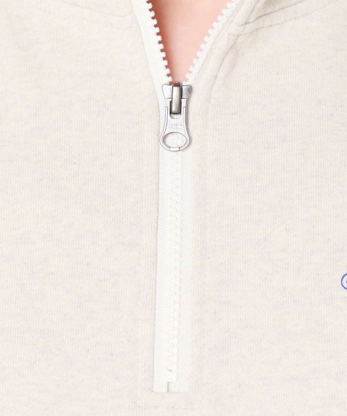 SLOBE IENA（スローブイエナ）の「【Collegiate Pacific】ハーフジップスウェット（スウェット・レディース・グレー/アイボリー・FREE）」の11枚目の写真