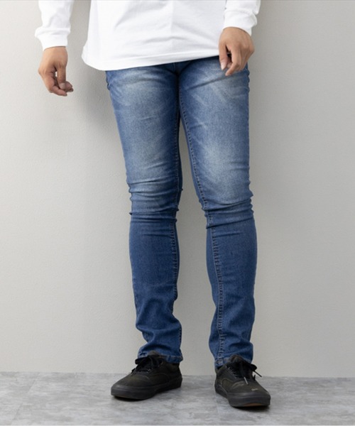 STYLEBLOCK(スタイルブロック)の「ストレッチデニムスタイリッシュパンツ(デニムパンツ・メンズ・インディゴブルー/ブルー/ネイビー・82/79)」の2枚目の写真