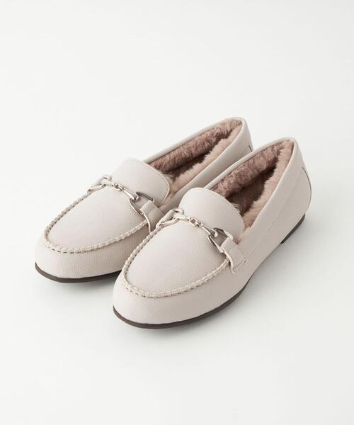 green label relaxing(グリーンレーベルリラクシング)の「ウォーム ビットモカシン(1cmヒール) -撥水-(モカシン/デッキシューズ・レディース・ブラック/モカ/ナチュラル・22.5cm/23cm/23.5cm/24cm/24.5cm/25cm/25.5cm)」の3枚目の写真
