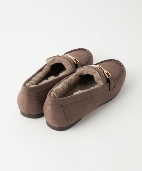 green label relaxing(グリーンレーベルリラクシング)の「ウォーム ビットモカシン(1cmヒール) -撥水-(モカシン/デッキシューズ・レディース・ブラック/モカ/ナチュラル・22.5cm/23cm/23.5cm/24cm/24.5cm/25cm/25.5cm)」の7枚目の写真