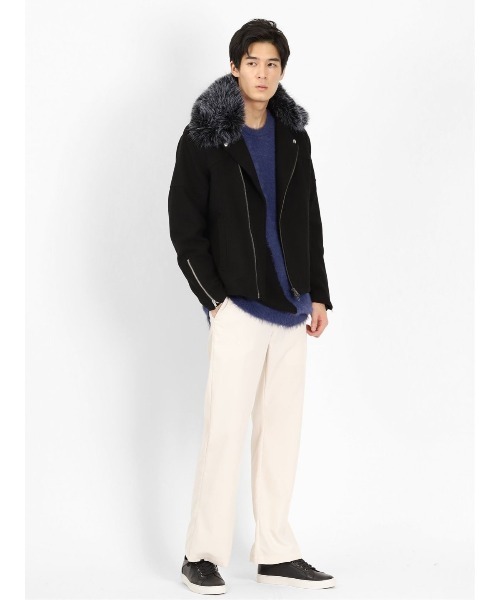 semantic design（セマンティックデザイン）の「【レーヨン混 】セマンティックデザイン フレアパンツ（その他パンツ・メンズ・グリーン系その他/ブラック/アイボリー/ベージュ・MEDIUM/LARGE）」の6枚目の写真