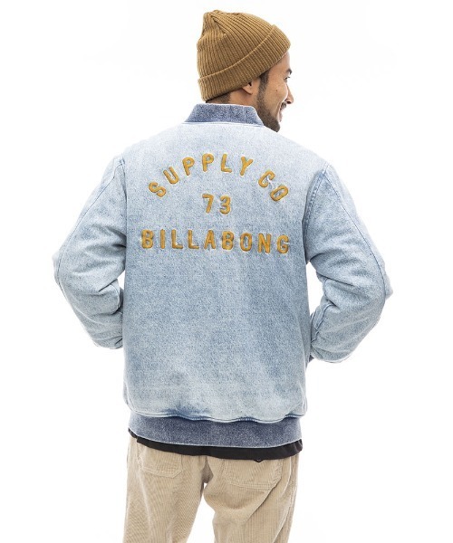 BILLABONG（ビラボン）の「BILLABONG メンズ 【WAVE WASHED】 DENIM STADIUM JACKET ジャケット 【2022年秋冬モデル】/ビラボンスタジャン（ブルゾン・メンズ・インディゴブルー/ブルー・MEDIUM/LARGE/X-LARGE/SMALL）」の13枚目の写真