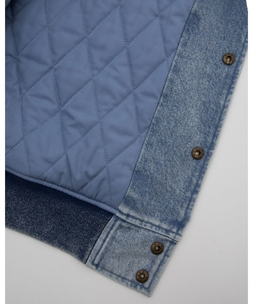 BILLABONG（ビラボン）の「BILLABONG メンズ 【WAVE WASHED】 DENIM STADIUM JACKET ジャケット 【2022年秋冬モデル】/ビラボンスタジャン（ブルゾン・メンズ・インディゴブルー/ブルー・MEDIUM/LARGE/X-LARGE/SMALL）」の8枚目の写真