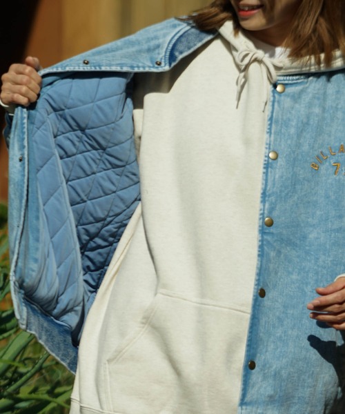 BILLABONG（ビラボン）の「BILLABONG メンズ 【WAVE WASHED】 DENIM STADIUM JACKET ジャケット 【2022年秋冬モデル】/ビラボンスタジャン（ブルゾン・メンズ・インディゴブルー/ブルー・MEDIUM/LARGE/X-LARGE/SMALL）」の22枚目の写真