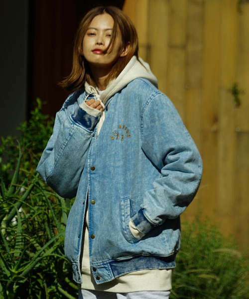 BILLABONG（ビラボン）の「BILLABONG メンズ 【WAVE WASHED】 DENIM STADIUM JACKET ジャケット 【2022年秋冬モデル】/ビラボンスタジャン（ブルゾン・メンズ・インディゴブルー/ブルー・MEDIUM/LARGE/X-LARGE/SMALL）」の18枚目の写真
