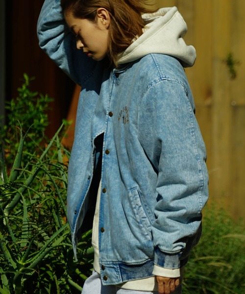 BILLABONG（ビラボン）の「BILLABONG メンズ 【WAVE WASHED】 DENIM STADIUM JACKET ジャケット 【2022年秋冬モデル】/ビラボンスタジャン（ブルゾン・メンズ・インディゴブルー/ブルー・MEDIUM/LARGE/X-LARGE/SMALL）」の17枚目の写真