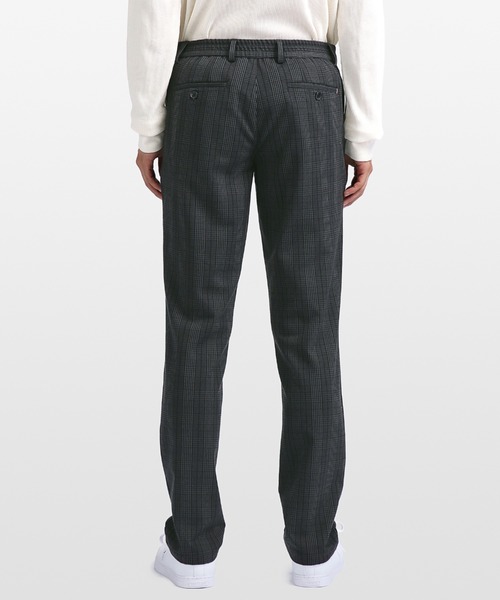 TOMMY HILFIGER（トミーヒルフィガー）の「ブラッシュドチェックパンツ（スラックス・メンズ・ネイビー/グレー・30inch/32inch/34inch/36inch）」の3枚目の写真