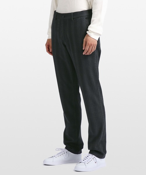 TOMMY HILFIGER（トミーヒルフィガー）の「ブラッシュドチェックパンツ（スラックス・メンズ・ネイビー/グレー・30inch/32inch/34inch/36inch）」の4枚目の写真