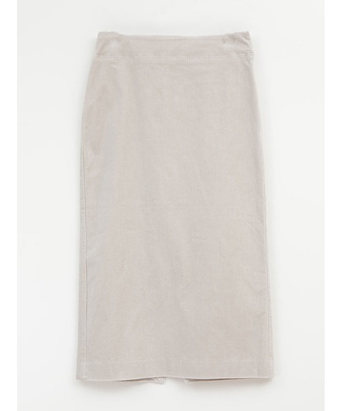 enchainement(アンシェヌマン)の「Corduroy Stretch SK(スカート・レディース・ベージュ/チャコールグレー/オフホワイト・1/2)」の2枚目の写真