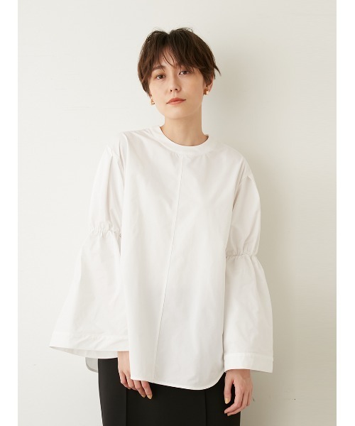 【emmi atelier】コラボ金子綾 ダンボールクロップドセット　黒 emmi（エミ）の「【emmi atelier】金子綾 ダンボールクロップド
