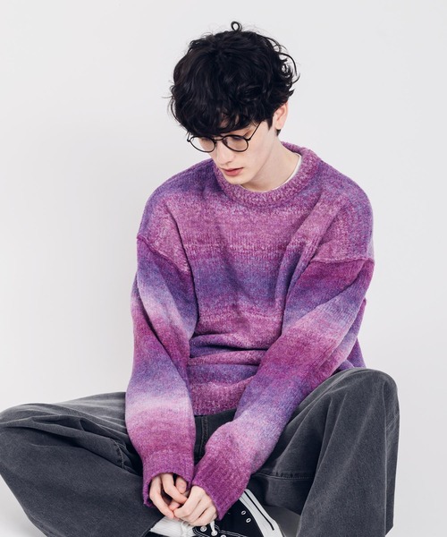 MUHET（ミュエータ）の「グラデーションニットプルオーバー（ニット